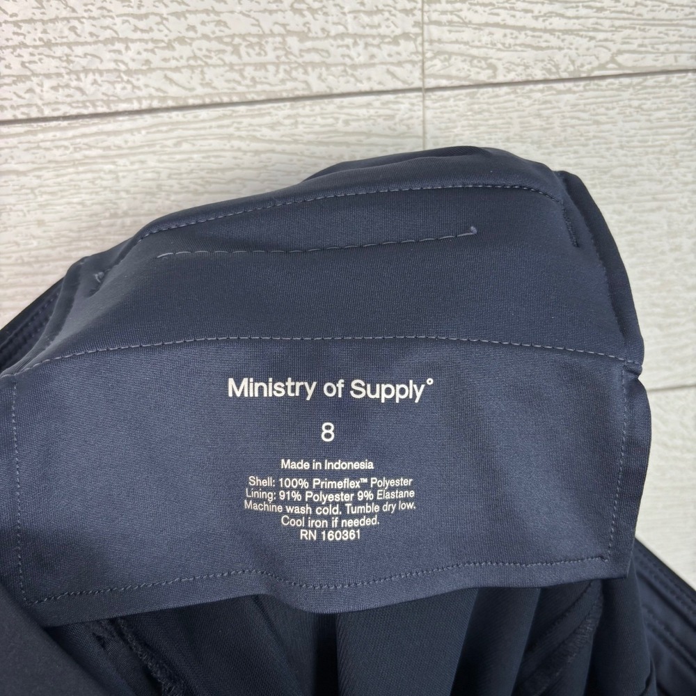 Ministry of Supply Navy Blue Kinetic Pull On Pant Comfort Work - Picture 3 of 4